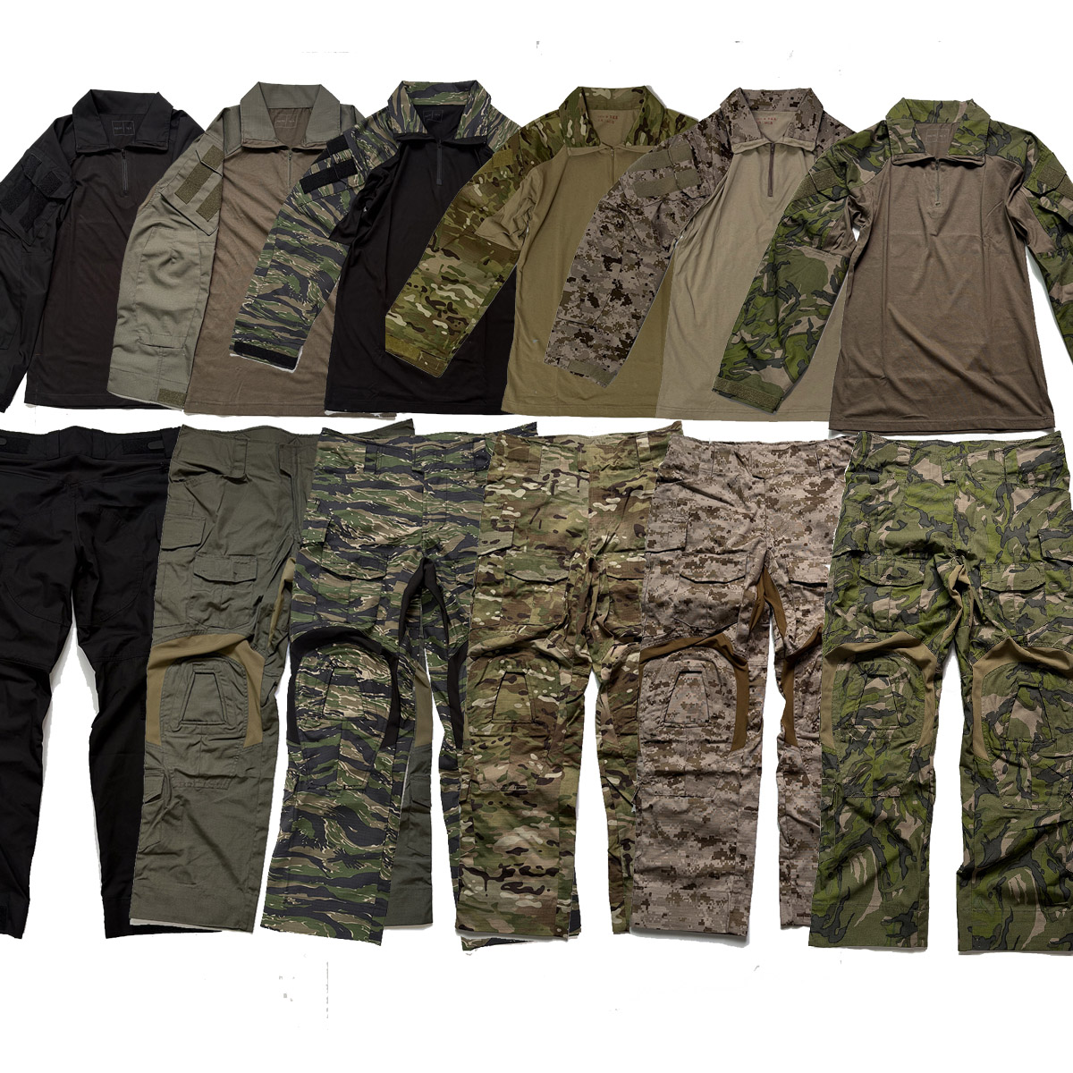 Tactical Military Shirt Cargo - 新しい屋外狩猟パンツ軍事戦術 G3 トレーニングスーツ CP GEN3 グリーンコンバットシャツ戦術トップカーゴパンツ男性服
