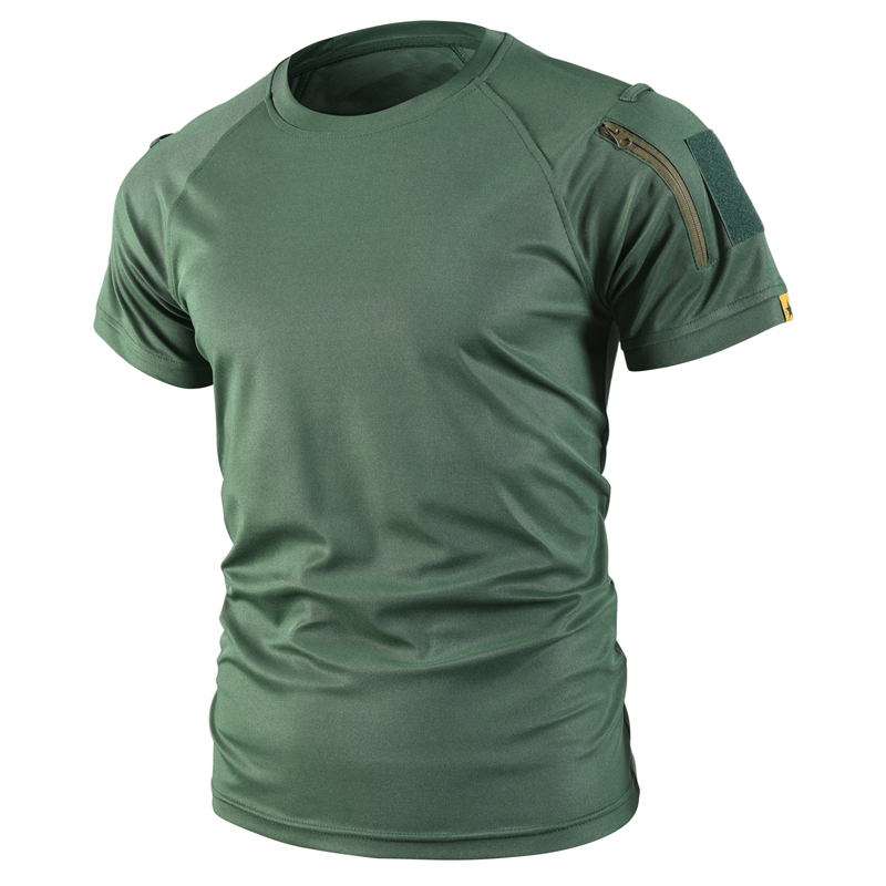Tactical Military Shirt Cargo - 戦術的な貨物クイックドライ戦闘 Tシャツメンズミリタリーアーミープルオーバー屋外狩猟キャンプ登山トレッキングハイキングシャツ
