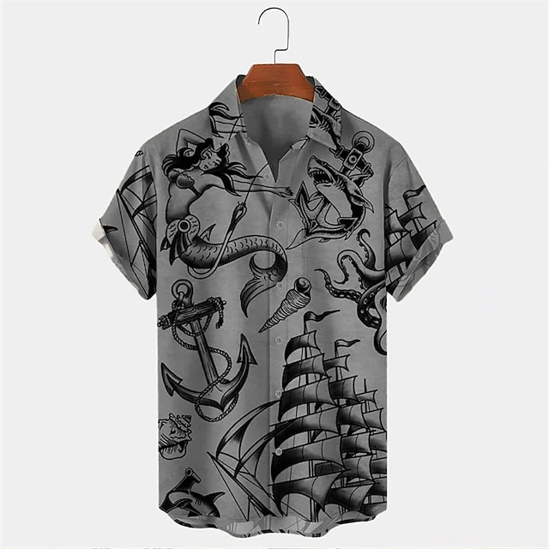 メンズサマーラペル半袖ハワイアンシャツカジュアルストリートト - Vintage Hawaiian Floral Shirt のレビューと価格