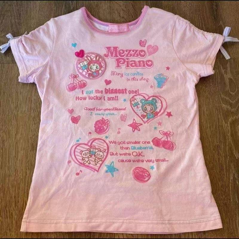 ヴィンテージかわいいキュートな半袖 Tシャツ女性 Y2K ク - T-Shirts のレビューと価格