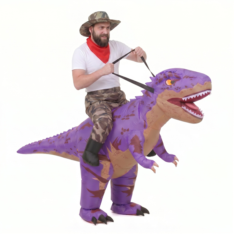 大人用、面白い迷彩柄の紫色のT-Rex（ティラノサウルス）の - Suits のレビューと価格