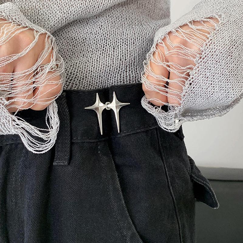 【IIOO】気質四芒星ウエスト締め付けツール調節可能なウエス - Jeans のレビューと価格