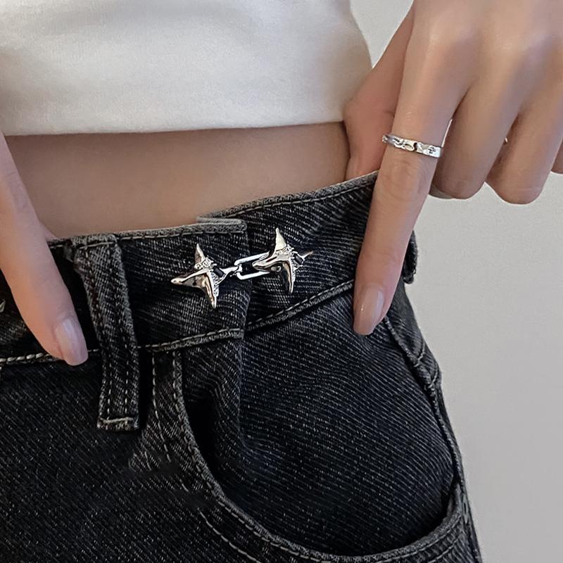 【IIOO】気質四芒星ウエスト締め付けツール調節可能なウエス - Jeans のレビューと価格
