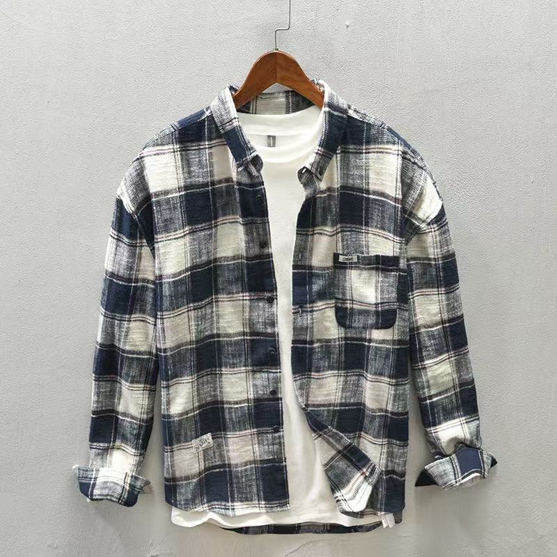 2026年春秋新作 チェック柄カジュアルシャツジャケットトッ - Flannel Plaid Shirt Heavy Weight のレビューと価格