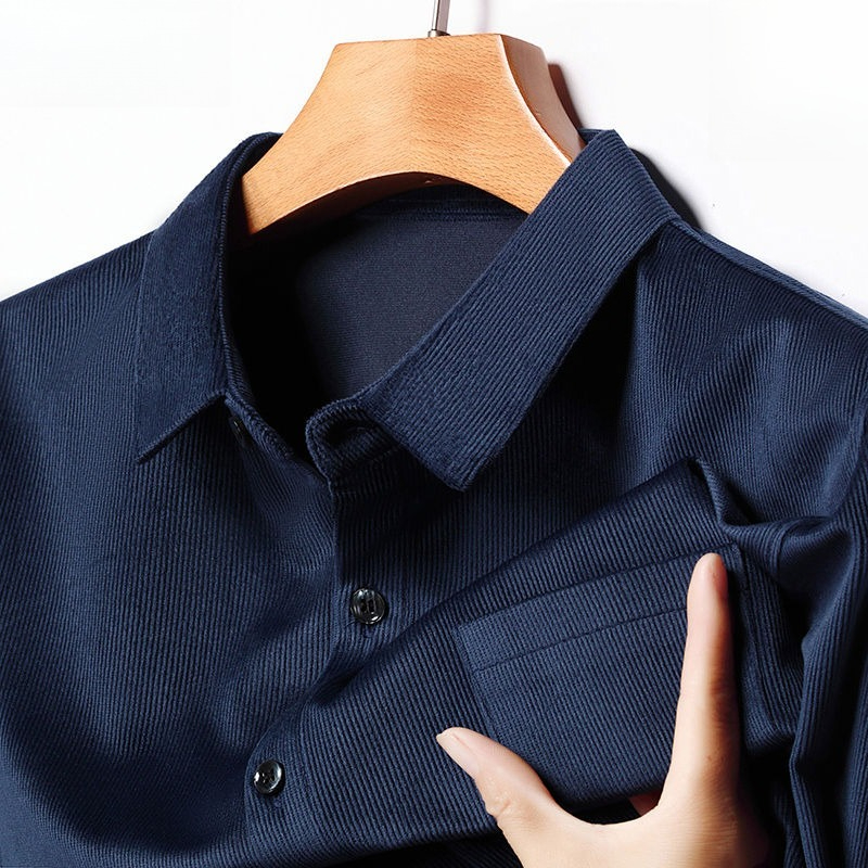 コーデュロイ メンズ 長袖シャツ レトロ カーゴスタイル 秋 - Corduroy Button Up Shirt Men のレビューと価格