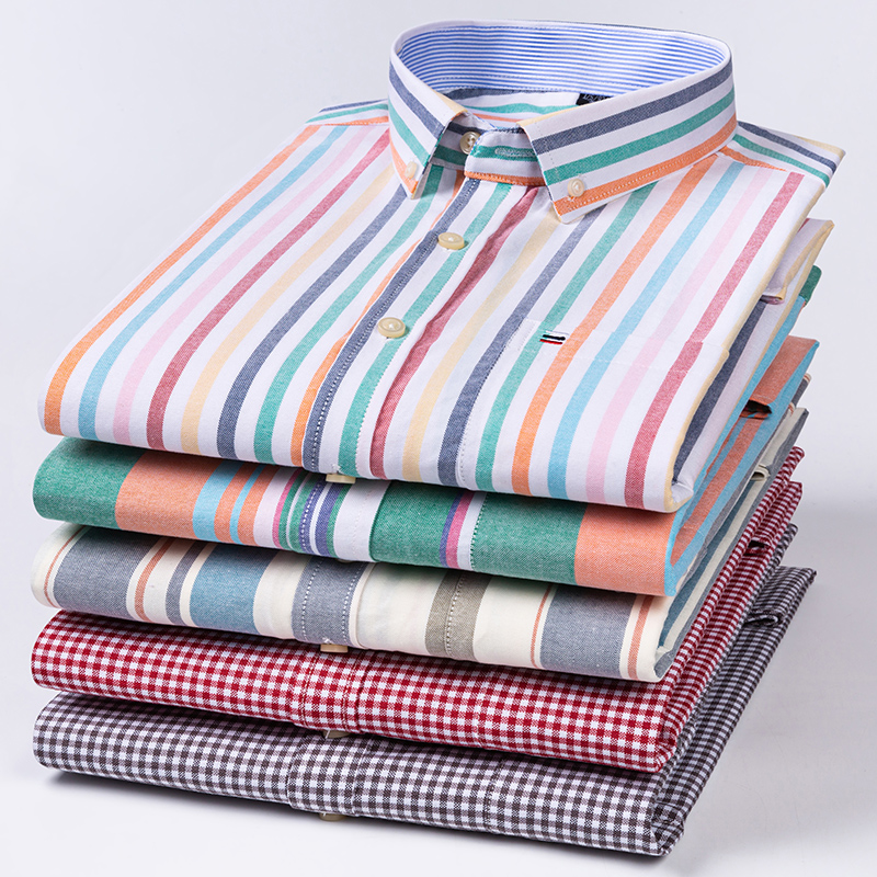 純綿高品質ビジネスカジュアルファッションオックスフォードメン - Oxford Cotton Casual Shirt Business のレビューと価格