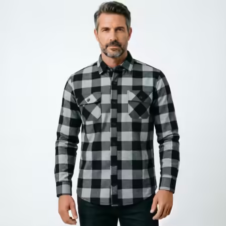 2026年秋・冬、長袖のアメリカンレトロ調、厚手のチェック柄 - Flannel Plaid Shirt Heavy Weight のレビューと価格