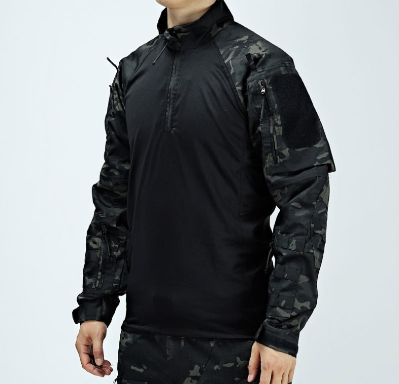 戦術的な軍服セット通気性のあるフロッグシャツ+マルチポケット - Tactical Military Shirt Cargo のレビューと価格