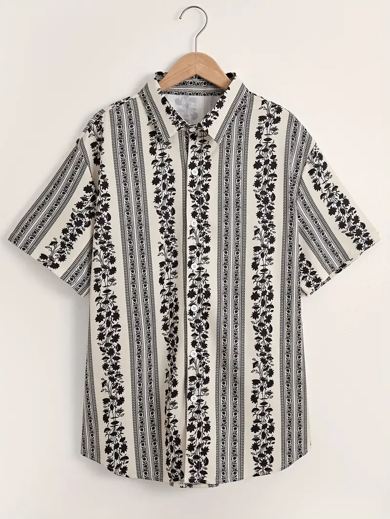 メンズクラシックボウリングボール柄ハワイアンシャツ夏ストリー - Short Sleeve Bowling Shirt Retro のレビューと価格