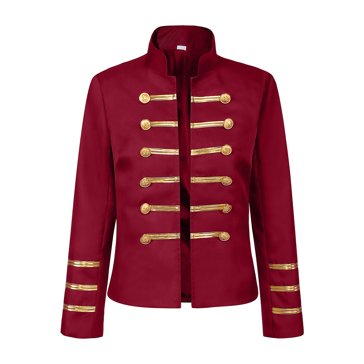 中世風の宮廷スタイル、ダブルブレスト、レトロなスタンドカラー - Jackets のレビューと価格