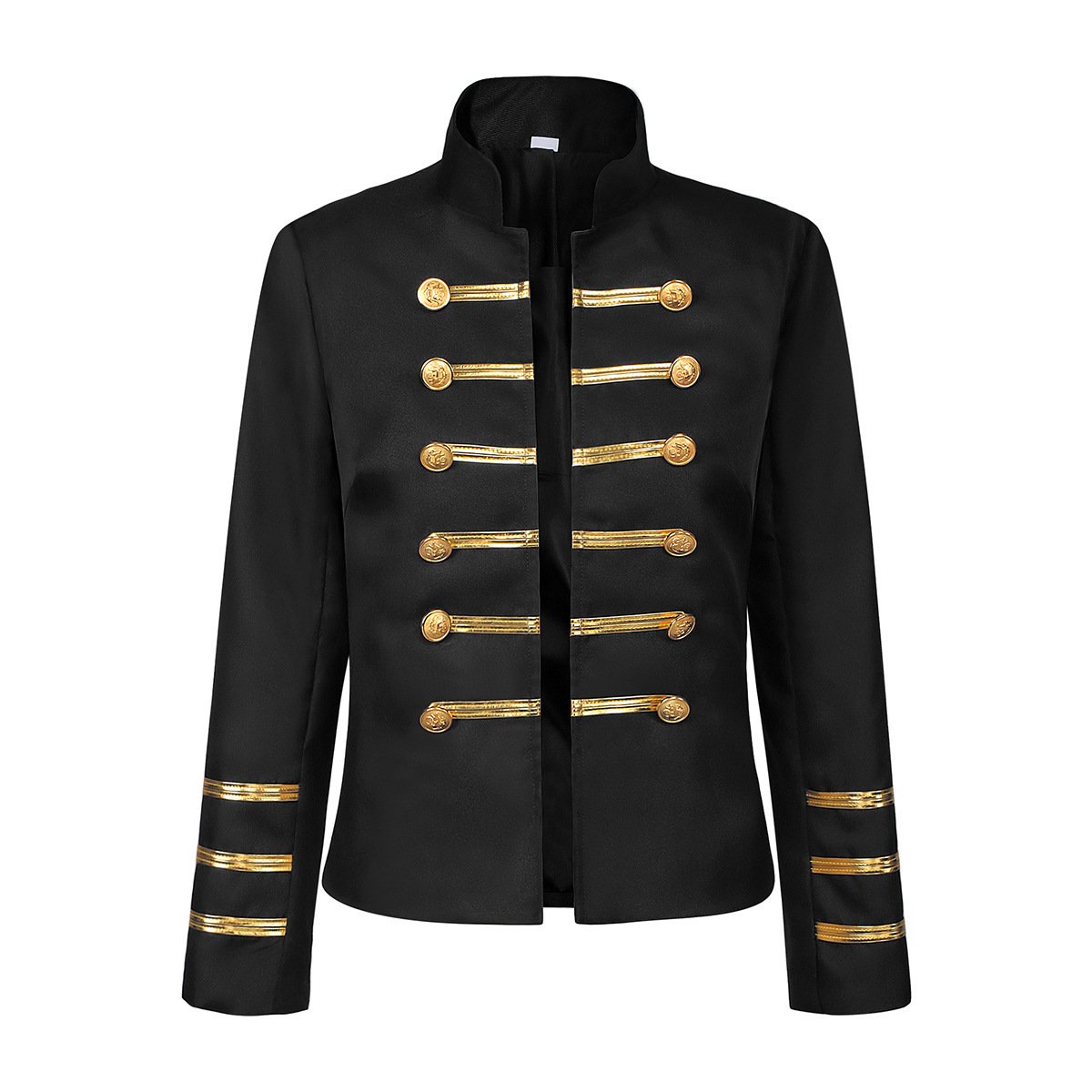 中世風の宮廷スタイル、ダブルブレスト、レトロなスタンドカラー - Jackets のレビューと価格