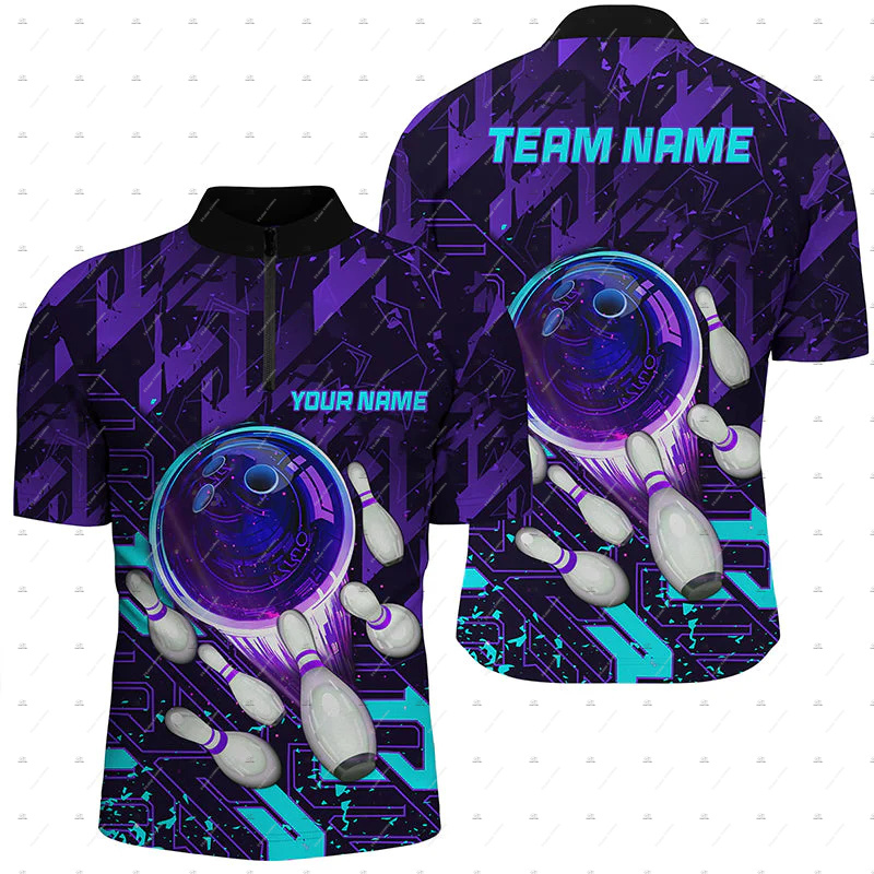 カスタムネームボウリングスカルカラフルな炎グラフィティヴィン - Short Sleeve Bowling Shirt Retro のレビューと価格