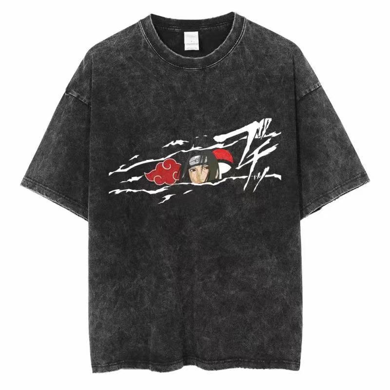ディストレス加工Tシャツ ナルト メンズ＆レディース アシッ - Acid Wash Vintage Graphic T Shirt のレビューと価格