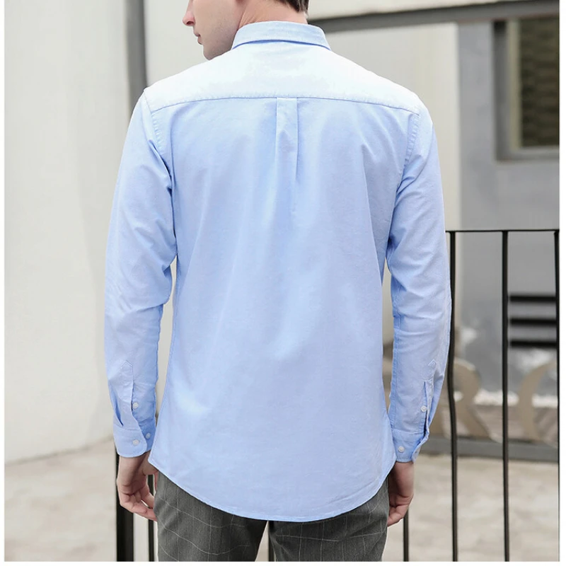 メンズオックスフォードシャツ 新品 76%コットン ビジネス - Oxford Cotton Casual Shirt Business のレビューと価格